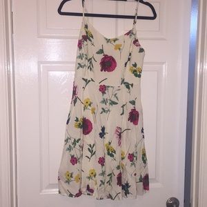 White floral dress